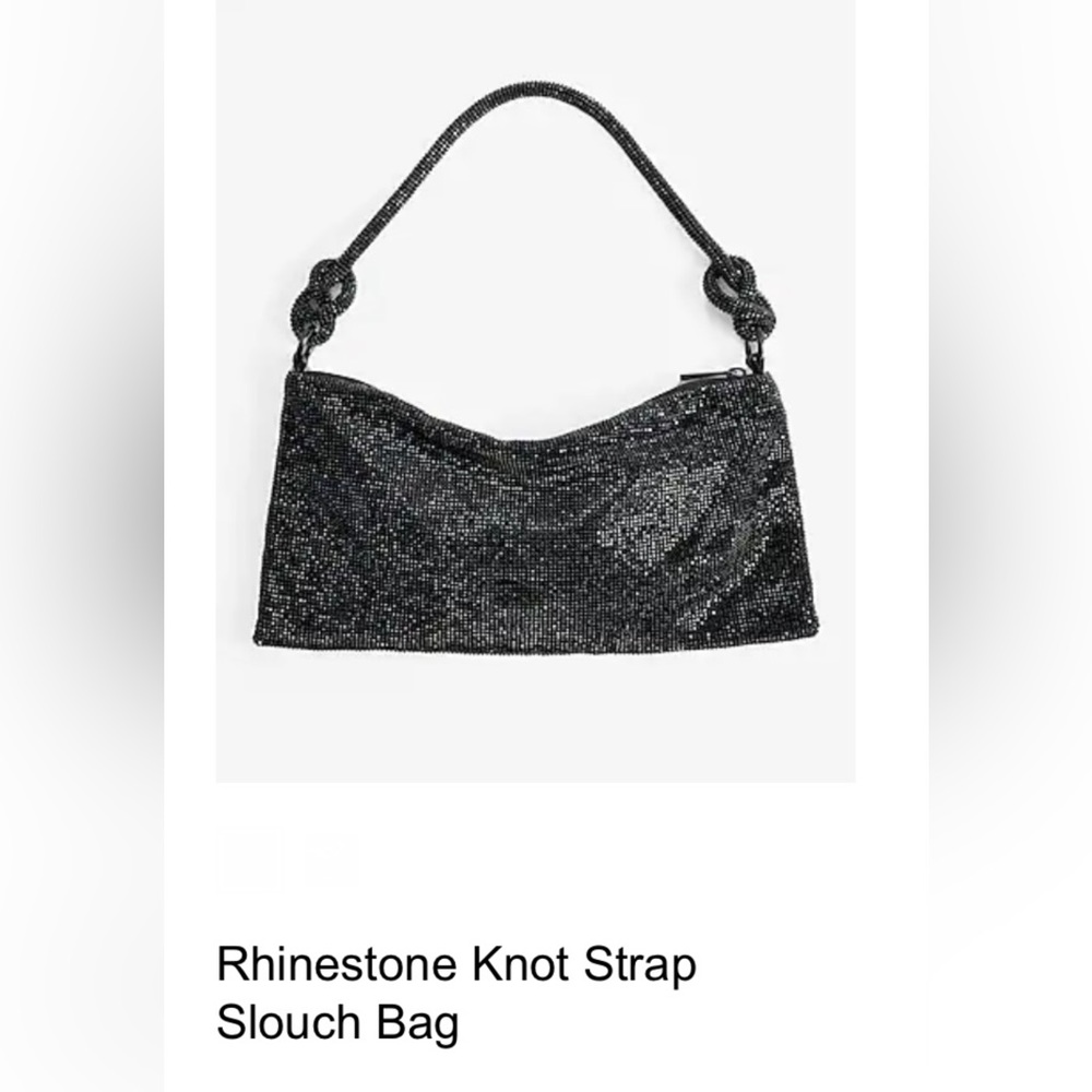 Express Rhinestone knot Strap Slouch bag - Picture 11 of 12